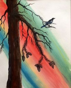 Magpie Ready to Fly