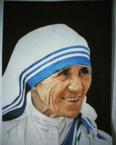 Drawing of Mother Teresa