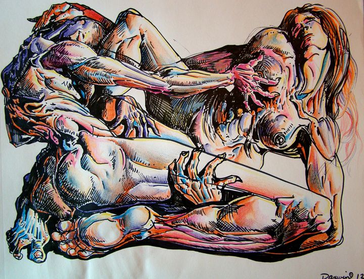 The lovers - Darwin Leon Fine Art
