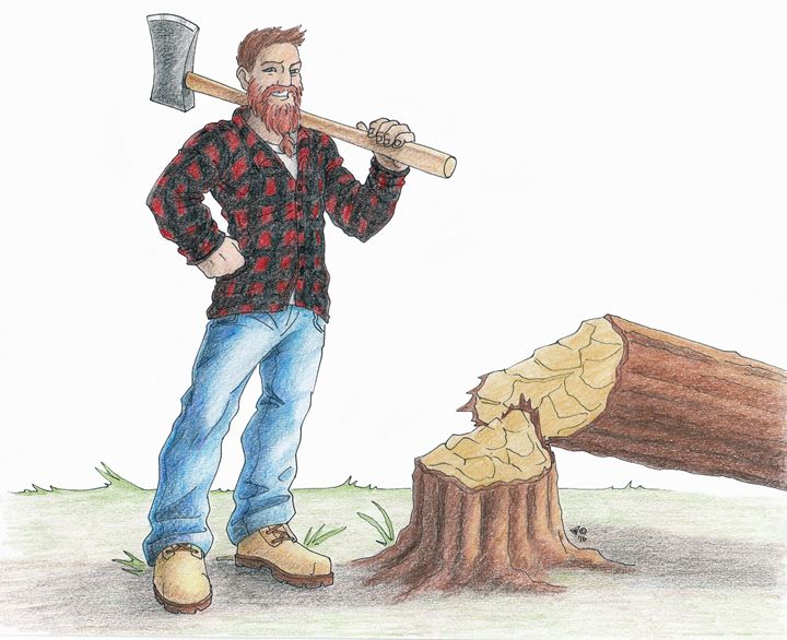 lumberjack art