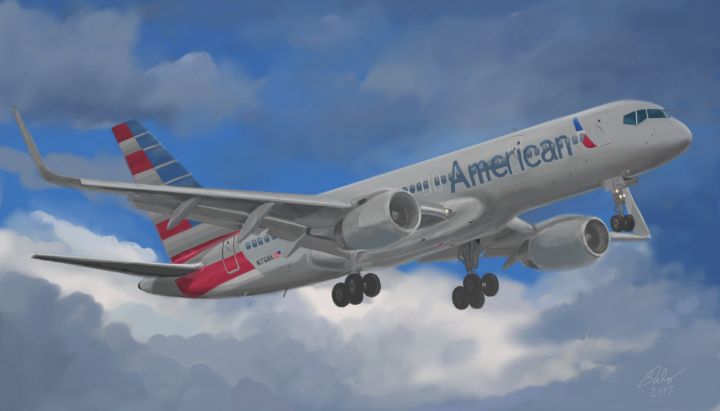 American 757 - DigitalArt