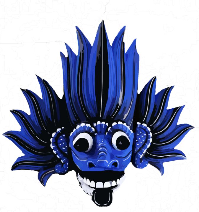 Raksha Sanni Kolam Devil Ceylon Mask - Johnsons Workshop - Paintings ...