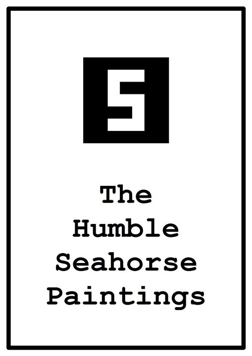the humble seahorse paintings - The Tricycle Moon