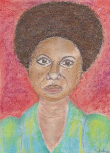 Pastel Painting of Nina Simone