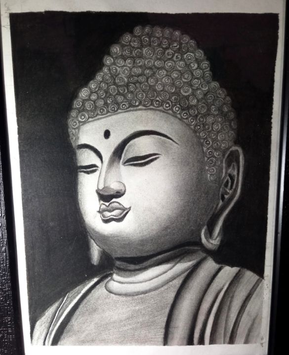 God Gautama Buddha easy pencil drawing@TaposhiartsAcademy - YouTube