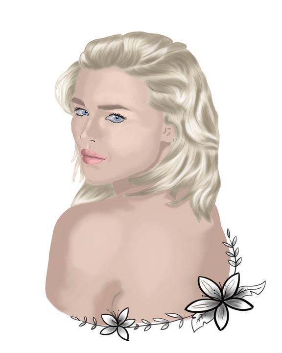 Blonde girl - Graphic design