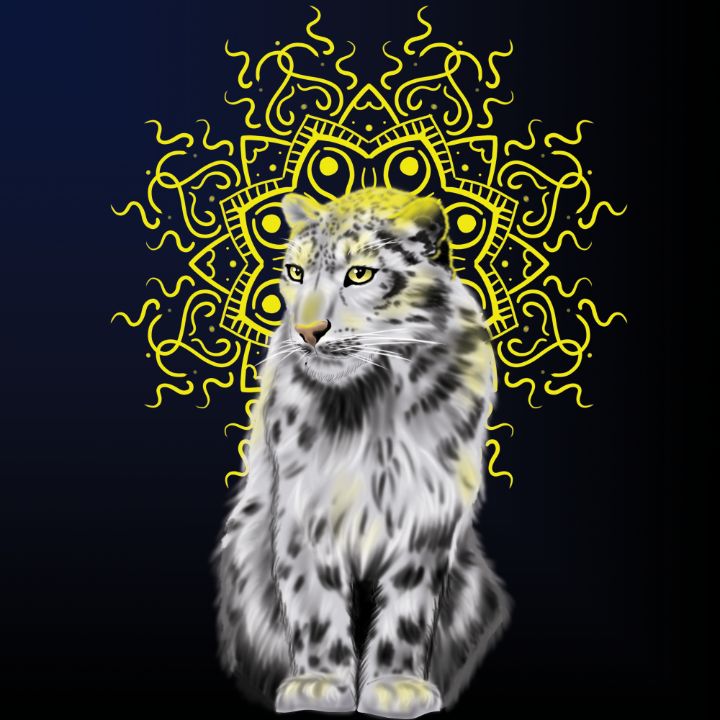 Snow leopard - Graphic design