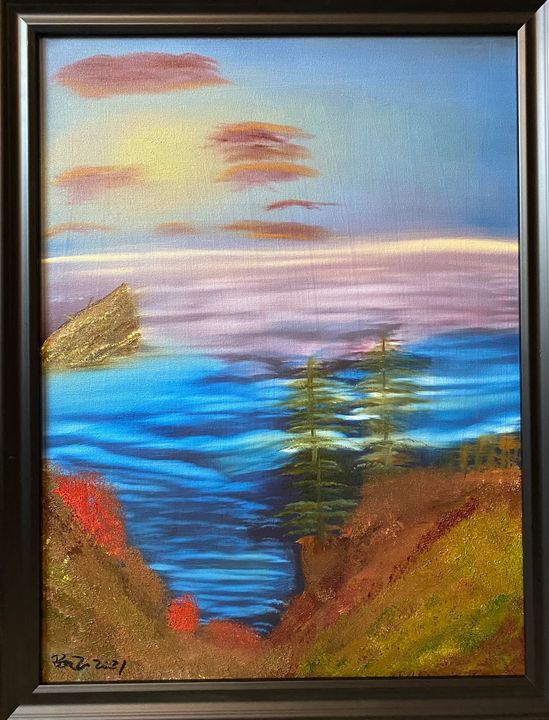 Sunset in Shelter Cove - Giuseppe’s Art Garage - Paintings & Prints ...