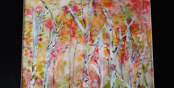 Birch forest serenity - Shelley Simpkins