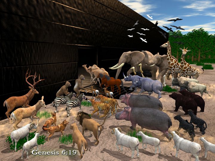Animals Entering Noah's Ark - CanonQuest - Digital Art, Religion,  Philosophy, & Astrology, Christianity, Biblical Scenes, Noah's Ark - ArtPal