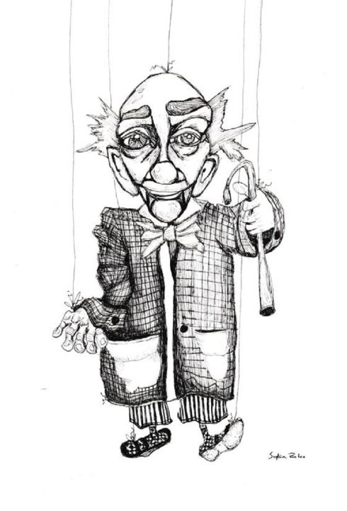Old Man Marionette - Sophia Zeteo Art