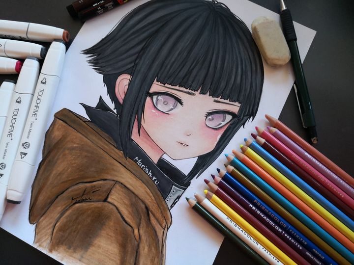 Drawing Hinata Hyuga in 9 different... - The Shinigami Artist | Facebook