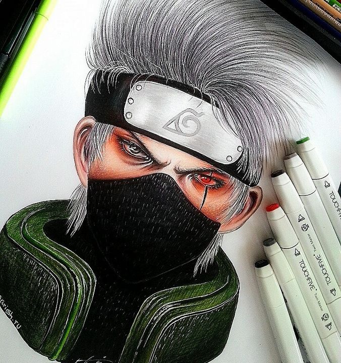 Casa do Artesão :: Naruto - Rosto Kakashi - Medio - P706 [M8246]