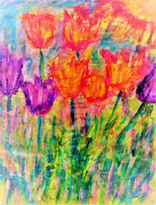 Abstract Tulip Medley - Kaleidoscopic Visions