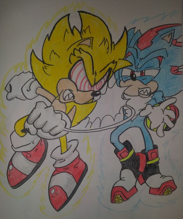 SUPER SONIC VS SHADOW THE HEDGEHOG 