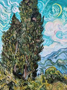 The Cypresses by Vincent van Gogh