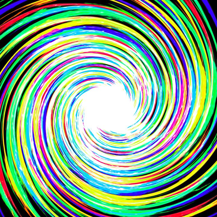 2nd Lightning Spark Color Swirl - Gareth Store - Digital Art