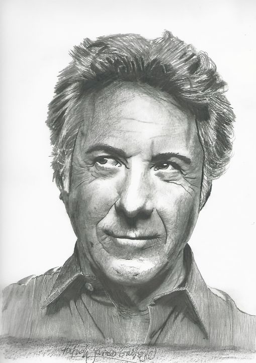 Drawing of Dustin Hoffman - P. - Drawings & Illustration, People ...