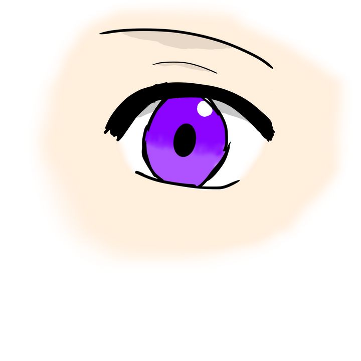 Purple anime girl eye - Sakura