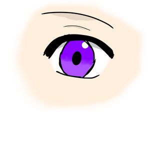 Purple anime girl eye