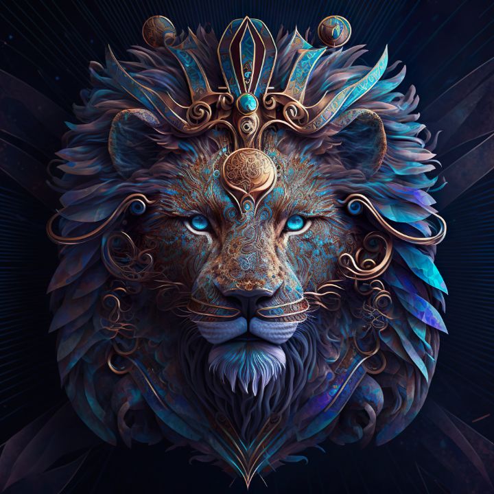 Lion viking - Nemanja Dakic - Paintings & Prints, Animals