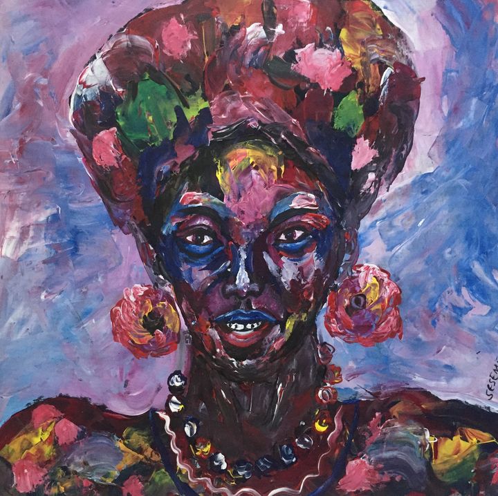 African Queen - Dukes Gallery - Paintings & Prints, Ethnic, Cultural ...