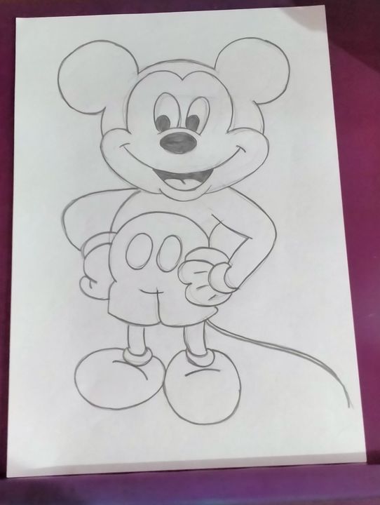 Mickey Mouse Coloring Page | Easy Drawing Guides-anthinhphatland.vn