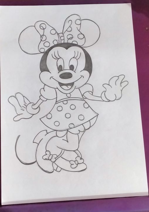 Mickey and Minnie Mouse production drawing from The Pet Store | RR