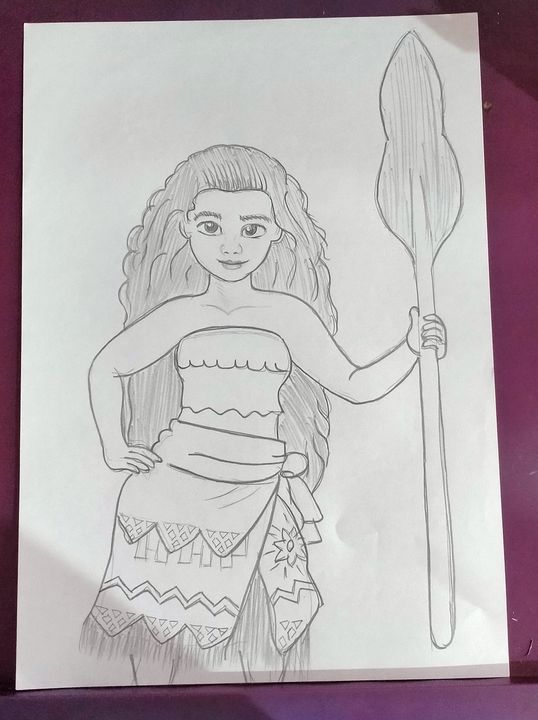 Daily challenge 131Baby Moana Drawing  Pencil drawing  YouTube