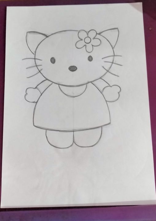 Drawing Hello Kitty, Step By Step, Step by Step, Drawing Guide, by Dawn -  DragoArt