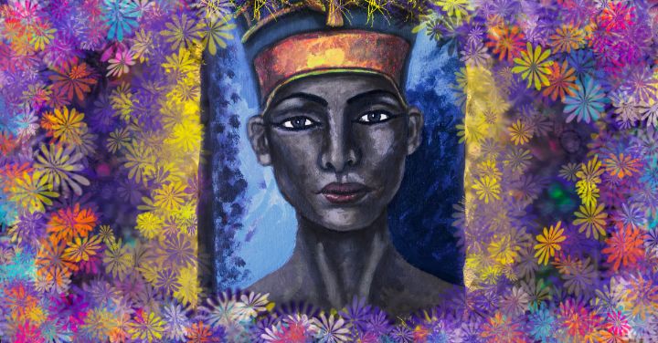 Queen Nefertiti - Fine Art and Illustrations by Lisa E.