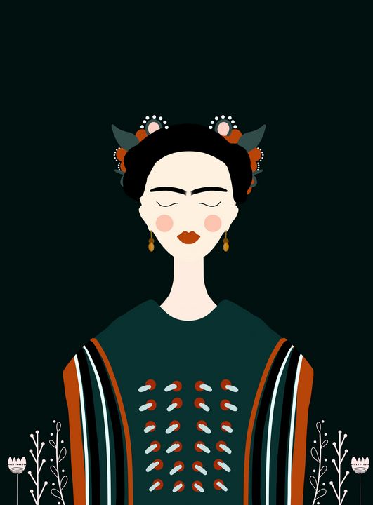 Fräulein Frida | Female Portrait V1 - Wallflower Workshop Art