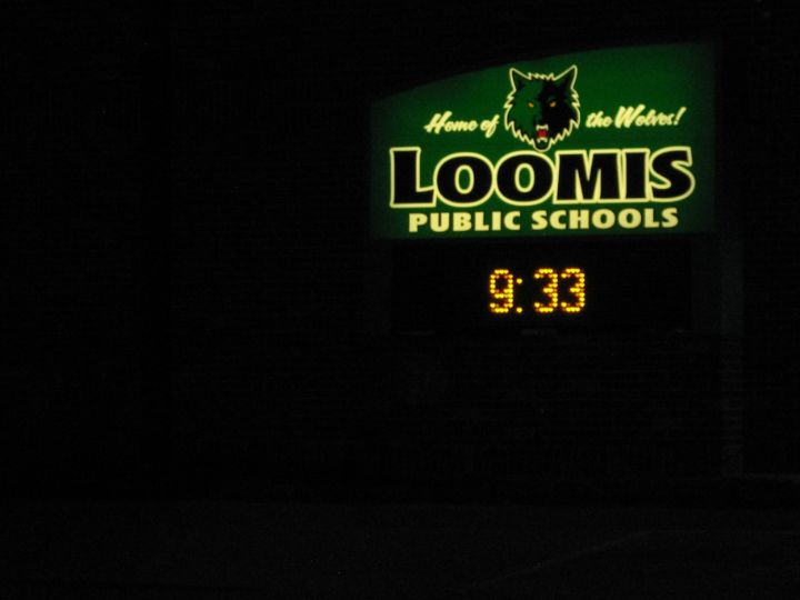Loomis Public Schools Sign Ward Love's Red Bear Gallery Photography