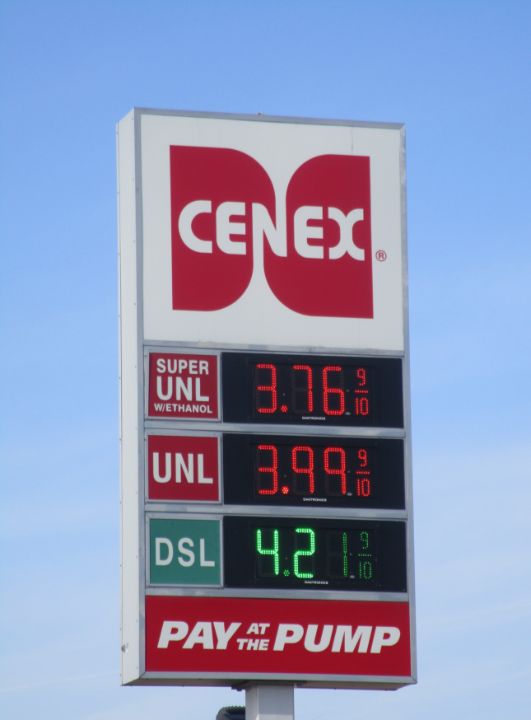 CENEX Sign Ward Love's Red Bear Gallery Photography, Places