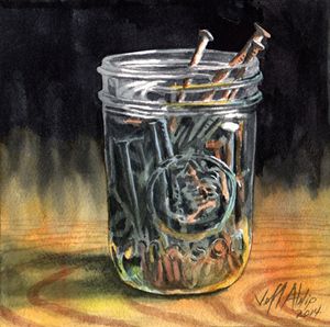 Jar of Nails - Jeff Atnip Art