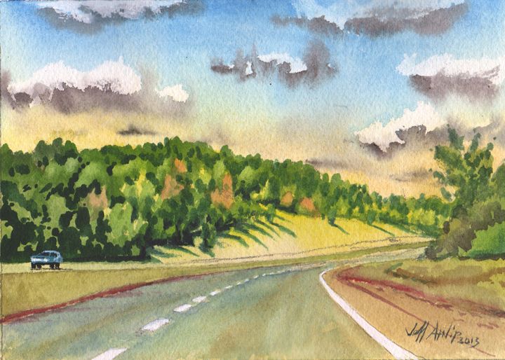 Highway 40 Blues - Jeff Atnip Art