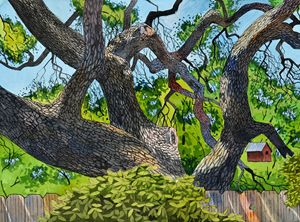 Live Oak Backyard - Jeff Atnip Art
