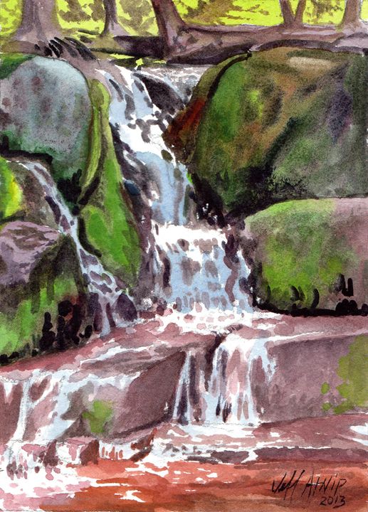 Small Cascade, Algonquin - Jeff Atnip Art