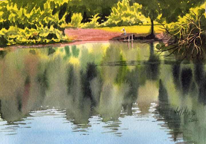 The Fishing Pond - Jeff Atnip Art