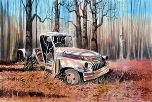 Truck In the Woods No. 2 - Jeff Atnip Art