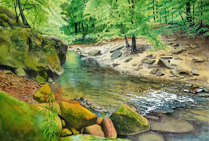 Bankhead Creek - Jeff Atnip Art - Paintings & Prints, Landscapes ...