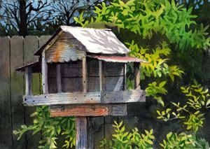 Backyard Bird Feeder - Jeff Atnip Art