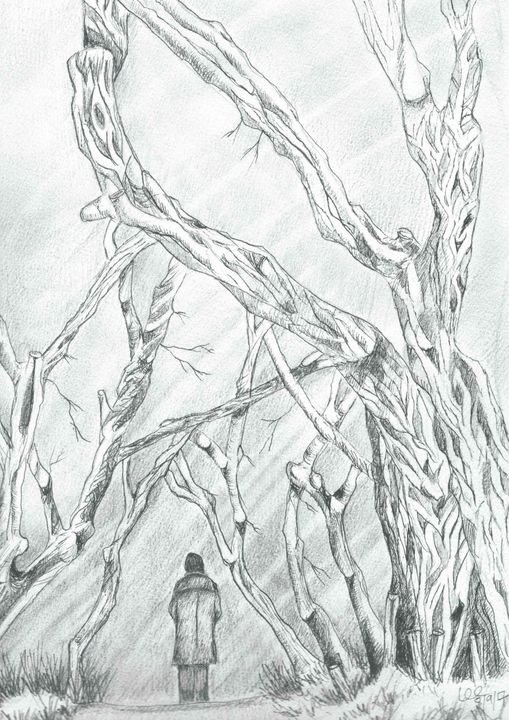 A trudge through the old Forest - FarraSpace - Drawings & Illustration ...