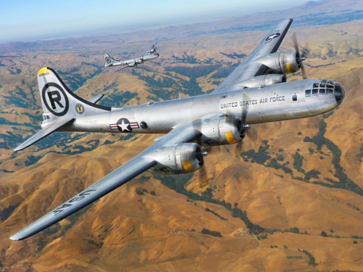 B-29 On Silver Wings - Stu-Art - Digital Art, Vehicles & Transportation ...