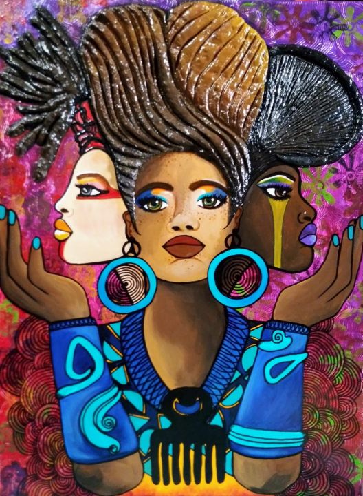 Three Graces - Art of Ohso - Paintings & Prints, Ethnic, Cultural ...