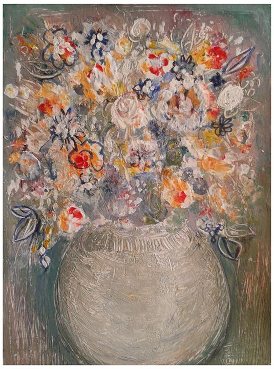 Acrylic Bowl Of Spring Flowers - Diana Abrahamson Art Studio