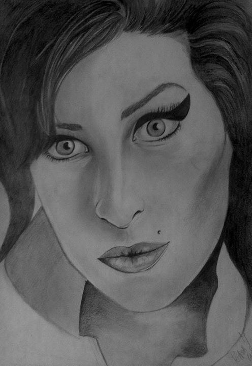 Amy Winehouse - Portraits, pencil