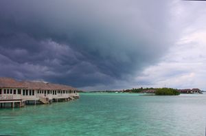 Thunderstorm in the Maldives