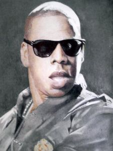 Colored Pencil drawing of Jay Z