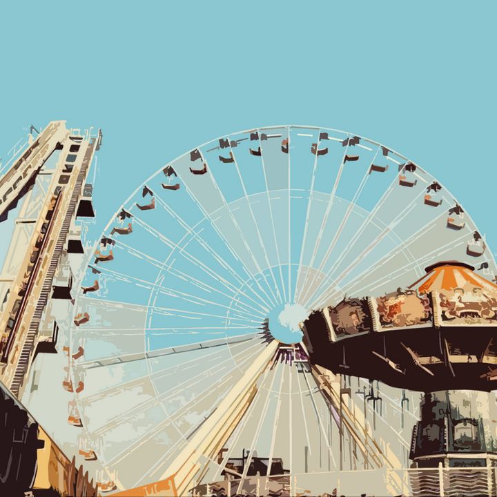 Wildwood Ferris Wheel - Wildwood Boardwalk Art